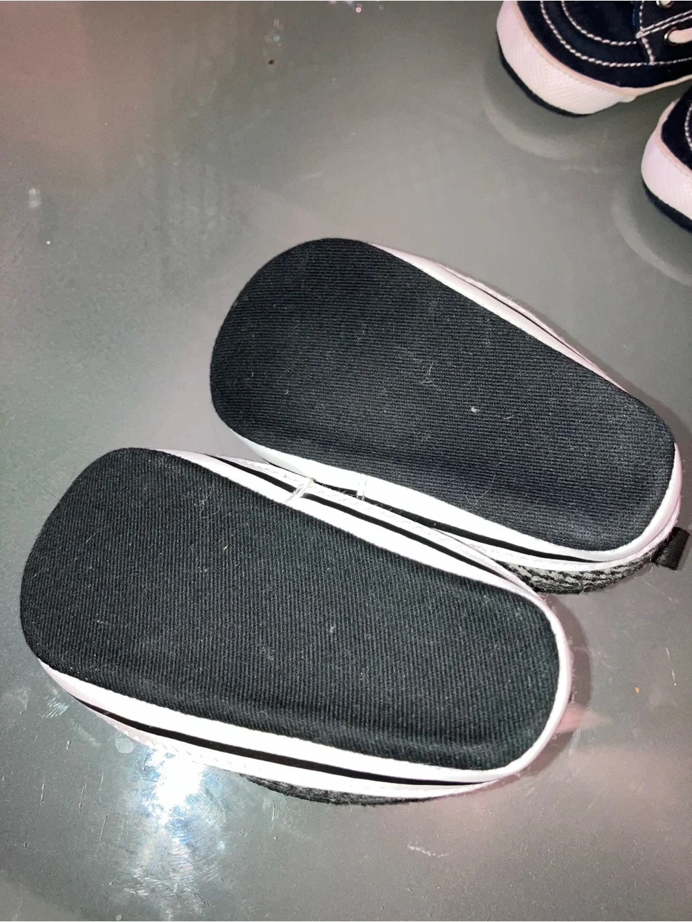 Carter's Black and Gray Baby Walker Shoes